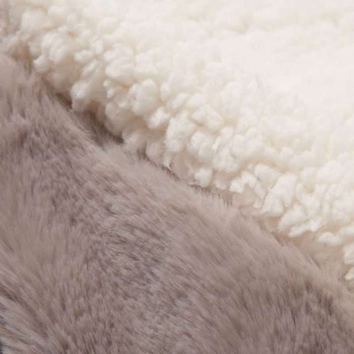 Cozy rabbit plush sherpa blanket