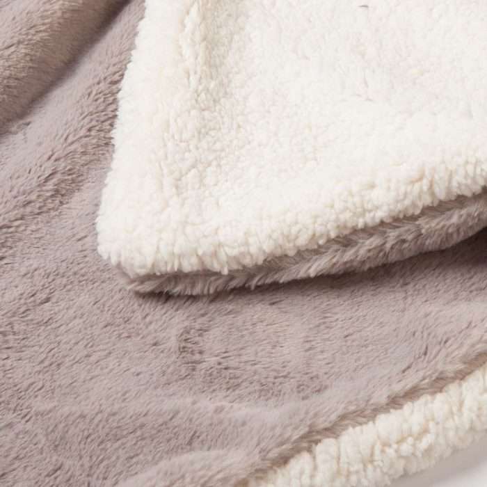 Cozy rabbit plush sherpa blanket