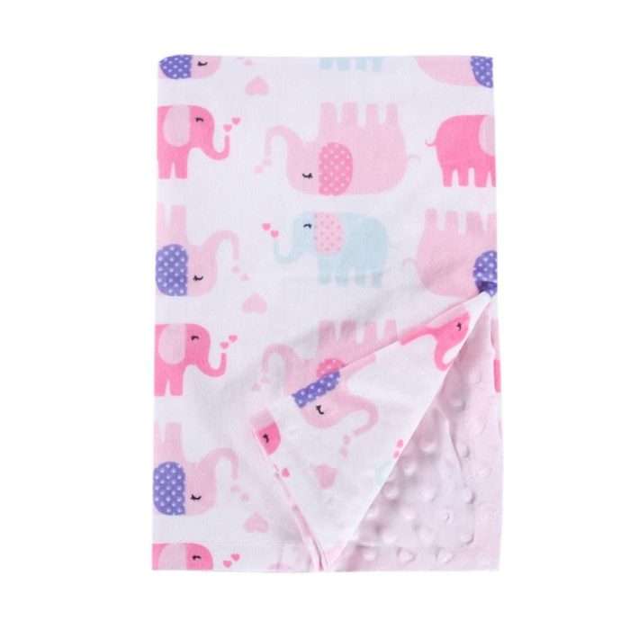 baby printed dot blanket