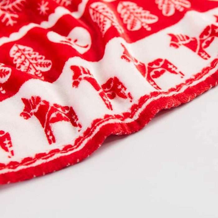 Christmas printed throw blanket