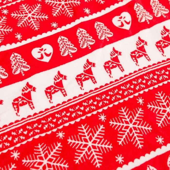 Christmas printed throw blanket