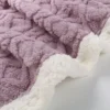 Jacquard Double Sherpa Plush Blanket