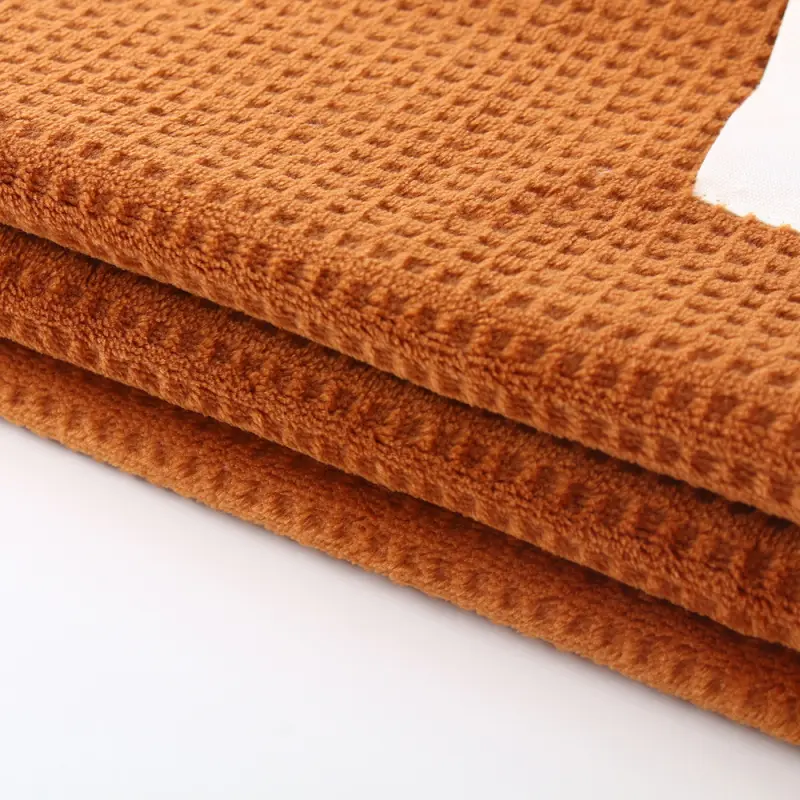 Waffle Double Flannel Fleece blanket